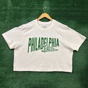 NFL Philadelphia Eagles white Crop Top Size XXL